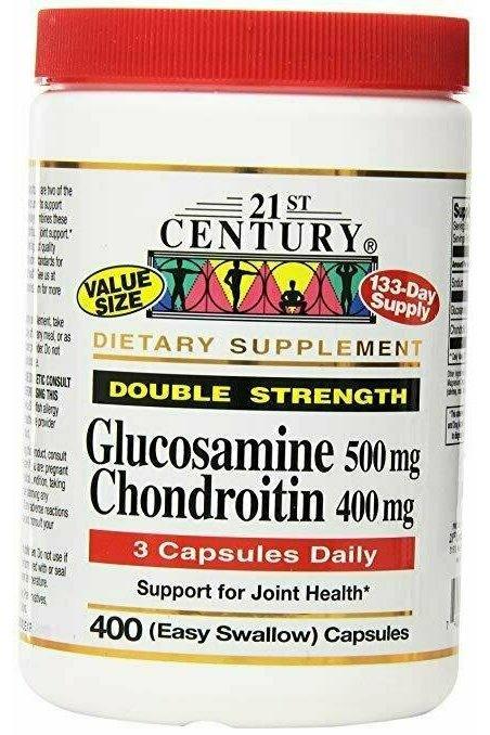 21st Century Glucosamine Chondroitin 500/400mg - Double Strength, cp 400 Count