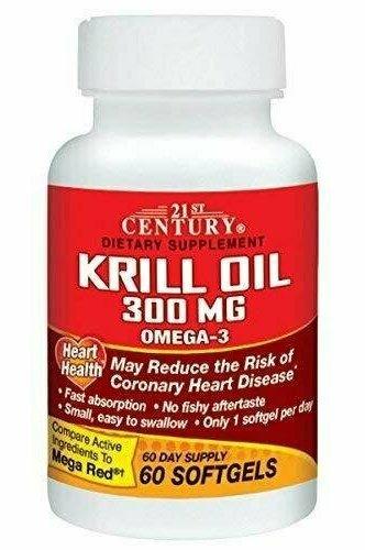 21st Century Healthcare, Krill Oil 300mg, 60 Softgels