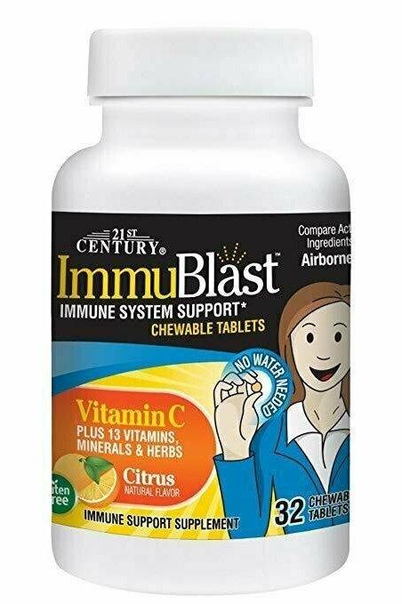 21st Century Immublast Chewable Tablets, Citrus, 32 Count