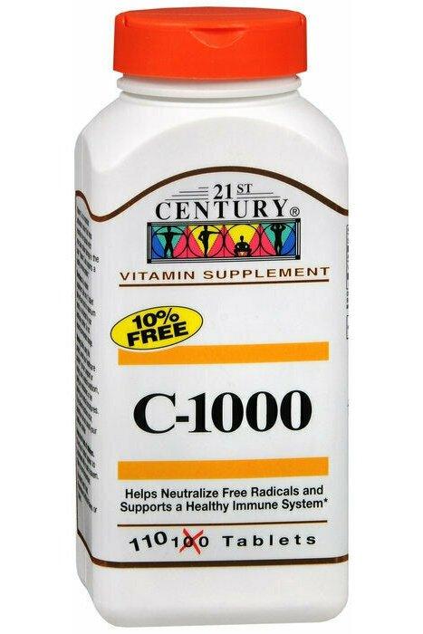 21ST CENTURY VITAMIN C 1000MG TABLET 110CT