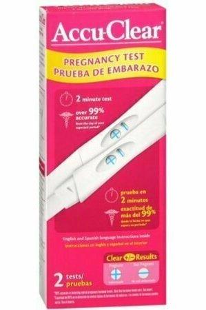 Accu-Clear Early Pregnancy Test Sticks 2 Each