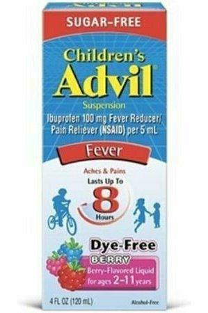 Advil Children's Suspension Sugar Free, Dye Free, Berry 4 oz