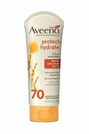 Aveeno Active Naturals Protect Plus Hydrate Sunscreen Lotion, Spf 70 - 3 Oz