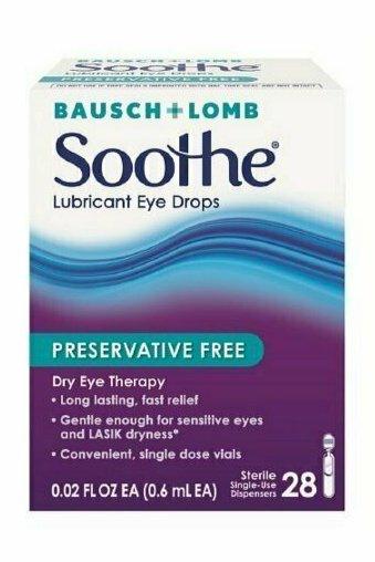 Bausch & Lomb Soothe Lubricant Eye Drops Single-Use Dispensers 28