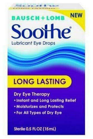 Bausch + Lomb Soothe Long Lasting Lubricant Eye Drops 0.5 oz