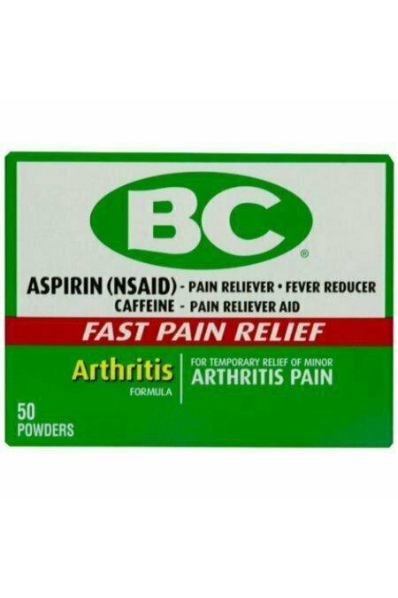 Bc Arthritis Formula Pain Reliever Powders 50 each