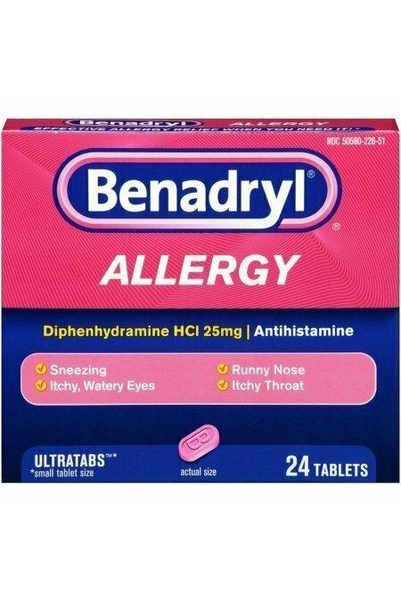 Benadryl Allergy Relief Ultratab Tablets 24 each