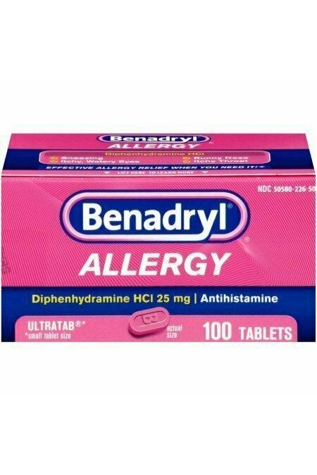 Benadryl Allergy Ultratab Tablets 100 each