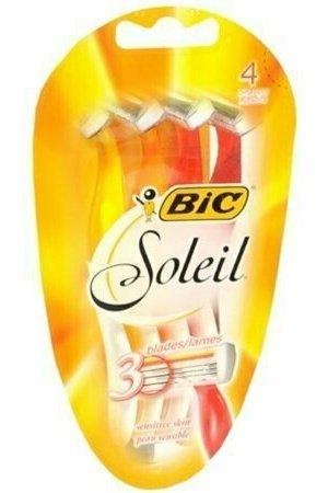 Bic Soleil Triple Blade Shavers For Women Sensitive Skin 4 Each