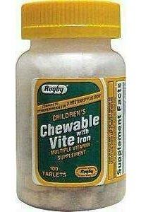 CHEWABLE-VITE W/IRON 100 COUNT