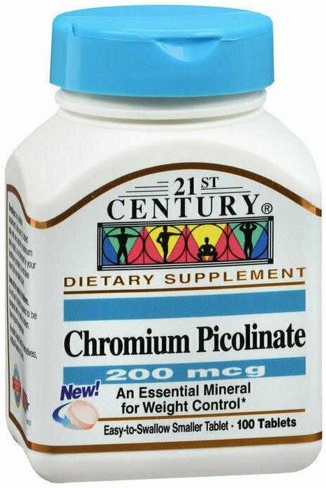 CHROMIUM PICOLINATE 200 MCG 100CT