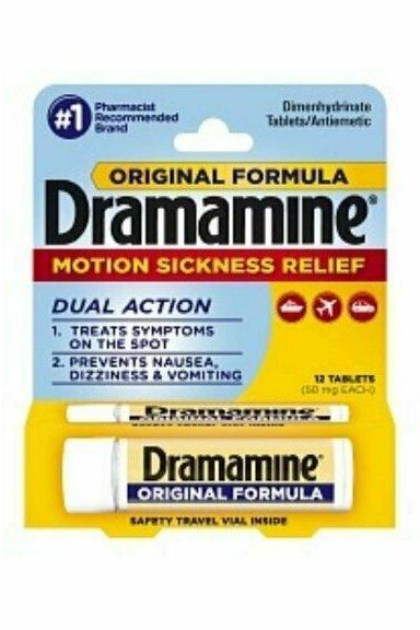 Dramamine Motion Sickness Relief, Original Formula, Tablets 12 each