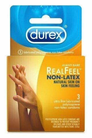Durex Real Feel Avanti Bare Polyisoprene Non-Latex Condoms, 3 ct