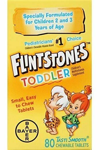Flintstones Toddler Chewable Multivitamins, 80 Count