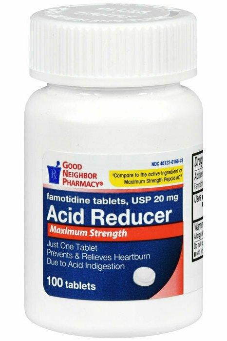 GNP ACID REDUCER 20MG MAX/STRENGTH TAB 100