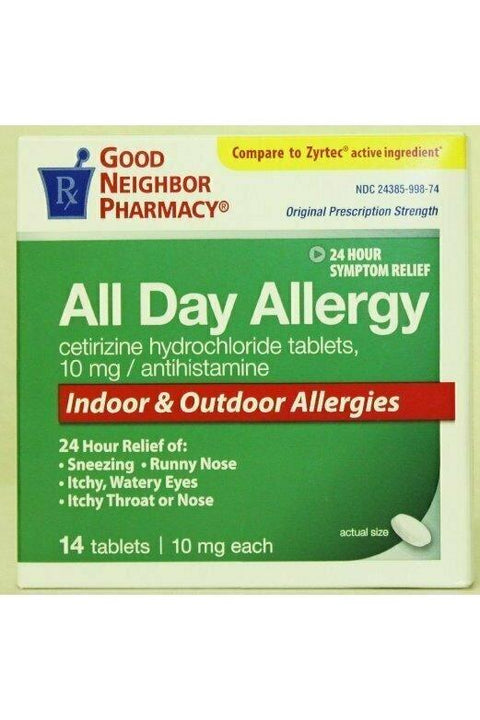 Good Neighbor Pharmacy All Day Allergy 10mg, 14 Tablets