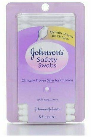 JOHNSON'S Safety Swabs 55 Each