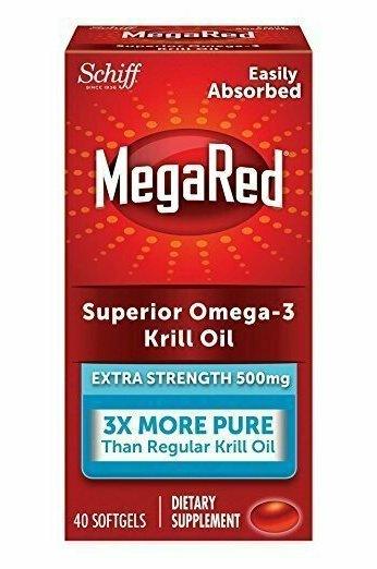 MegaRed 500mg Extra Strength Omega-3 Krill Oil, 40 Softgels