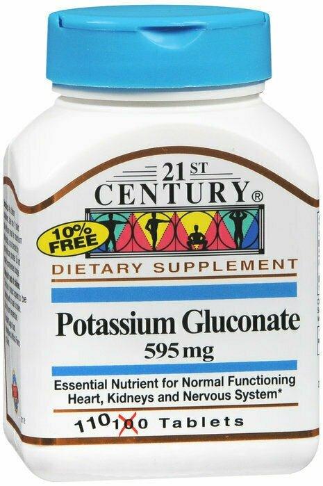 POTASSIUM GLUCONATE 595MG TAB 110 CT