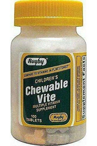 RUGBY CHEWABLE VITE TAB ASCORBIC ACID-60 MG Assorted 100 TABLETS