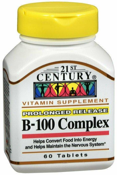 VITAMIN B-100 COMPLEX PROLONGED RELEASE 60CT