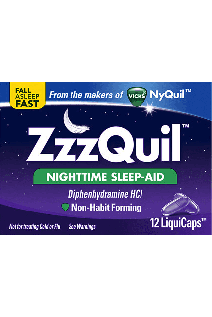 ZzzQuil Nighttime Sleep-Aid, LiquiCaps 12 each