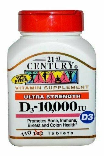 21st Century Century Ultra Strength D3-10,000 IU, 110 ea