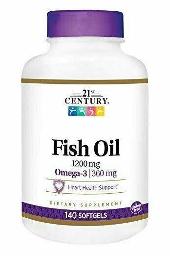 21st Century Fish Oil 1200 mg Softgels, 140 Count