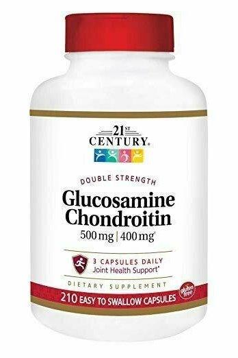 21st Century Glucosamine Chondroitin 500/400mg - Double Strength Caps 210 Count