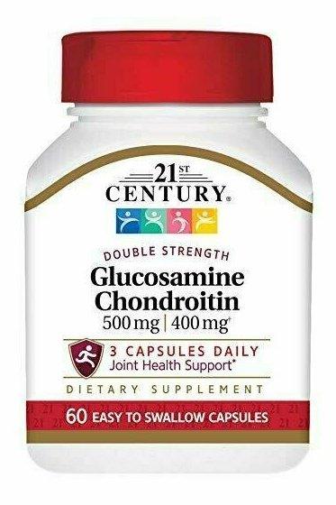 21st Century Glucosamine Chondroitin 500/400mg - Double Strength Caps 60 Count