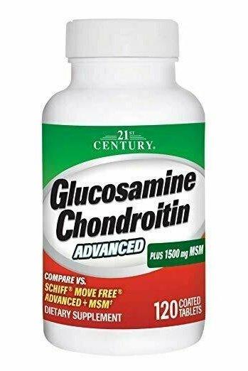 21st Century Glucosamine Chondroitin Advanced, plus 1500mg MSM, 120 Count