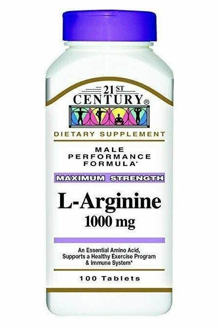 21st Century L-Arginine 1000mg, Maximum Strength 100 each