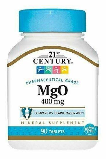 21st Century MgO 400mg Tablets, 90 Count