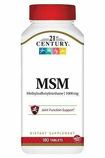 21st Century MSM 1000 mg Tablets, 180 Count