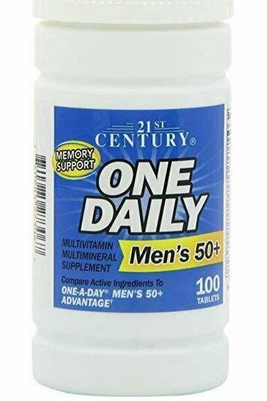 21st Century One Daily Men's 50+ Tablets, 100 Count