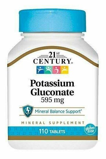21st Century Potassium 595 mg Tablets, 110-Count