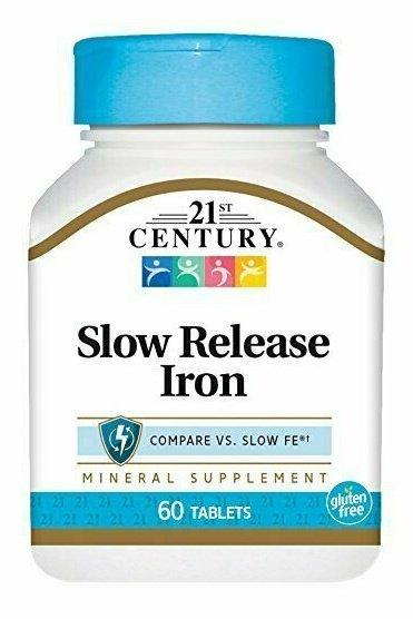 21st Century Slow Release Iron Tablets, 60 Count