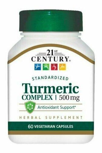21st Century Turmeric Complex Vegetarian Capsules 500 MG 60 each