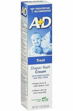 A+D Diaper Rash Cream, Zinc Oxide, with Aloe 1.50 oz