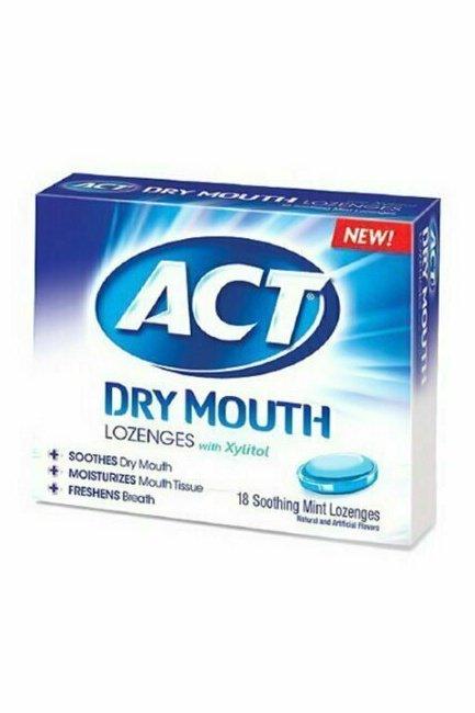Act Total Care Dry Mouth Lozenges, Soothing Mint - 18 Each