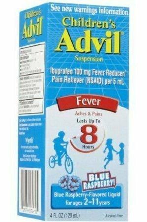 Advil Children's Suspension Blue Raspberry Flavored 4 oz