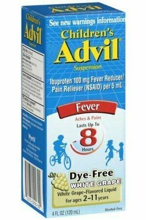 Advil Children's Suspension Fever, White Grape 4 oz