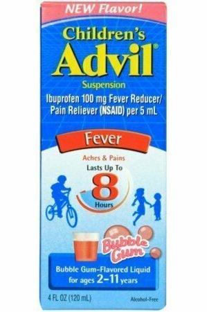 Advil Ibuprofen Oral Suspension, Bubble Gum 4 oz