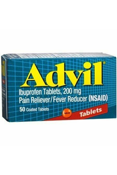 Advil Pain Reliever/Fever Reducer 200 mg Coated Tablets 50 each