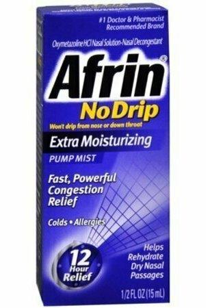 Afrin No Drip Pump Mist, Extra Moisturizing 15 mL