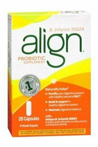 Align Probiotic Supplement 24/7 Digestive Support, 28 Capsules
