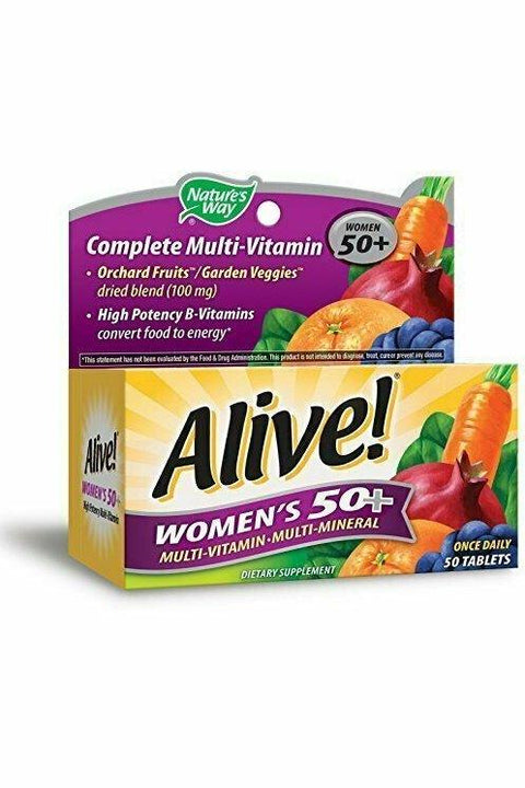Alive! Women's 50+ High Potency Multi-Vitamin , 50 Tablets