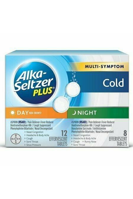 Alka Seltzer Day & Night Cold Medicine Effervescent 20 each