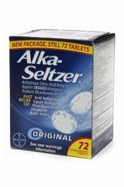 Alka-Seltzer Effervescent Tablets, Original 72 each