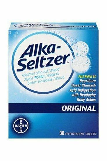 Alka Seltzer Heartburn Relief And Antacid Reducer Tablets, Original, 36 Each